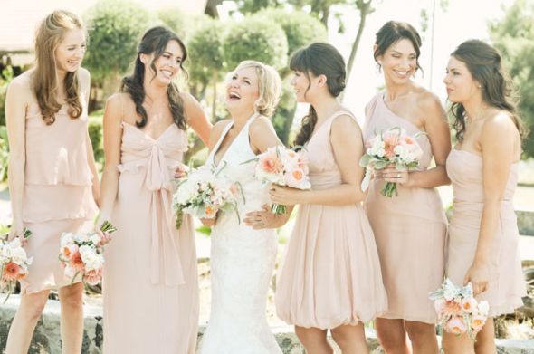 Advise on Dessy group bridesmaid dresses :  wedding after six alfred sung bridesmaid dresses cameo chiffon dessy lela rose Blush Bridesmaid Inspiration