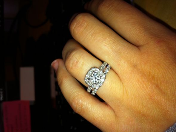 Need help deciding! :  wedding halo engagement ring 1 wedding bands Photo 18