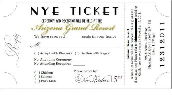 New Year's Eve Brides??? :  wedding Ticket Edit