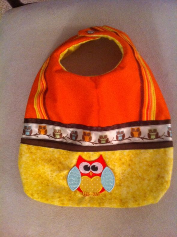 Share your handmade (non purchased) baby items! : wedding Orange Owl