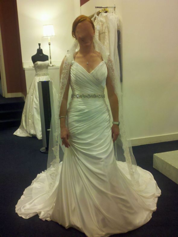 Which dress looks nicer?? :  wedding Hilary