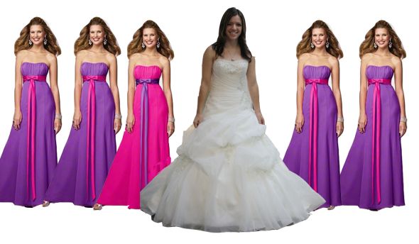 Which set of BM dresses look best with my dress? Pic heavy : wedding bridesmaids mori lee 2909 aa All2