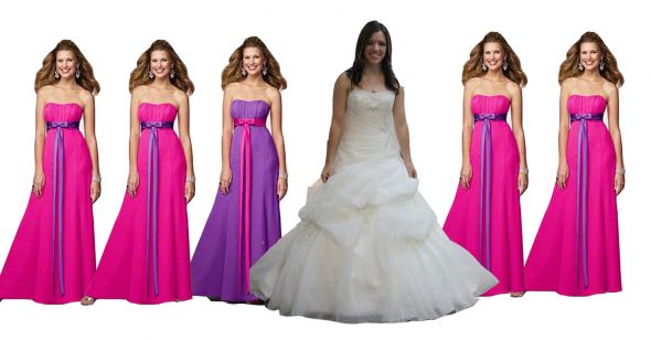 Which set of BM dresses look best with my dress? Pic heavy : wedding bridesmaids mori lee 2909 aa All5