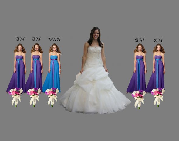 Color of bridemaids dresses has been decided! :oD Pics included! :  wedding bridesmaids bm dresses wedding dress gown AllDecision