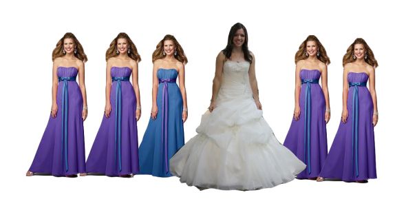 Which set of BM dresses look best with my dress? Pic heavy : wedding bridesmaids mori lee 2909 aa AllR