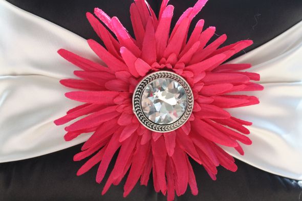 My DIY ring bearer pillow and flower girl basket :) :  wedding ring bearer pillow diy flower girl basket ceremony satin wedding gerber daisy IMG 9165