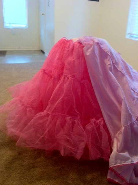 My dyed fushia crinoline :oD!!!!