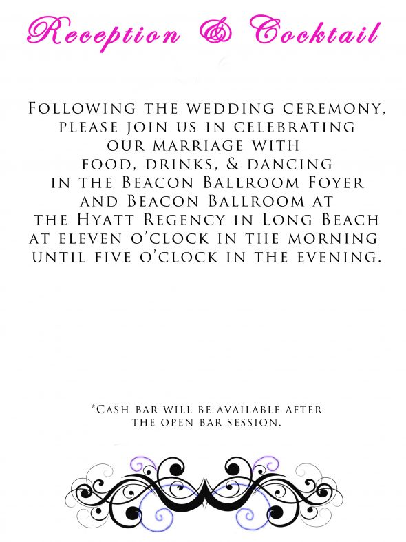 Finally decided on an invite and here it is! :o) :  wedding diy swirly pink purple blue invites ReceptionBlock