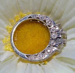 Got my ring re-dipped, first time in 3 years : wedding white gold ring re dipping re dip Ring Side