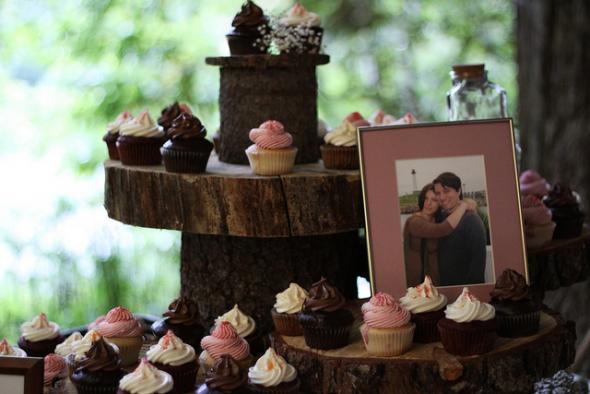 Amazing Cupcake Stand my Uncle made wedding green cake diy reception 