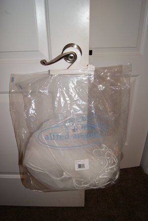 Brand New Elbow Length Diamond White Veil For Sale! :  wedding veil elbow length diamond white simple Veil Bag