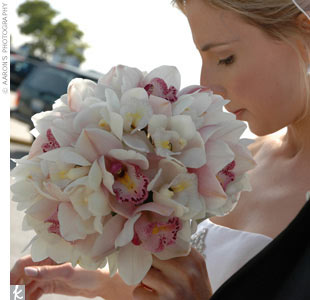 Need an opinion on Bouquets! :  wedding flower bouquet pink help bridesmaids Orchid Bouquet