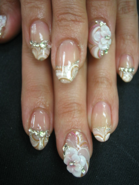 Acrylic nails or not? :  wedding acrylic nails IMG 4940