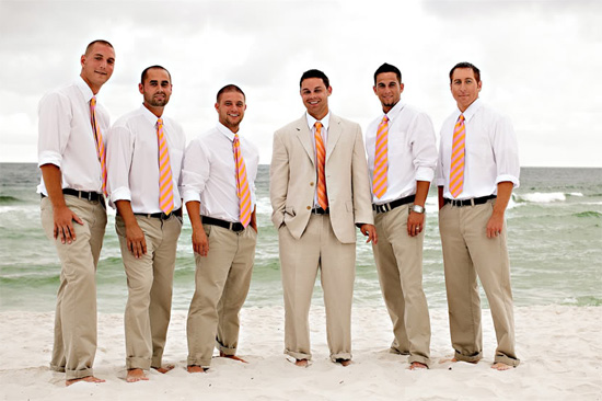 Groom in gray suit. Groomsmen? :  wedding Rw Lr Groomsmen