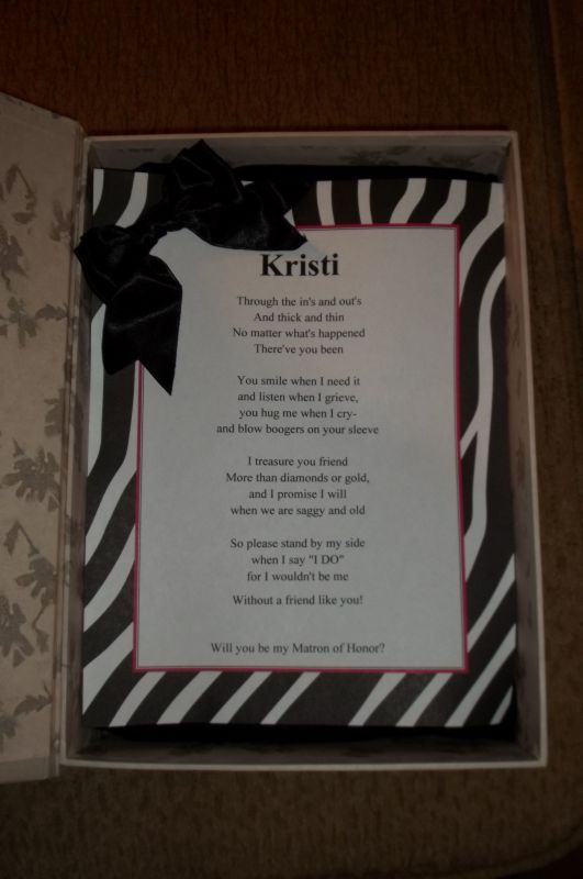 How I asked my Bridesmaids! :-) :  wedding bridesmaids asking bridesmaids bridal party will you be my bridesmaid 1 asking the bridal party matron of honor maid of honor how to ask your bridal party 1 100 1773