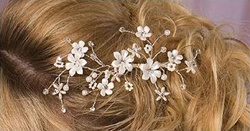 Desperate for some necklace help :) :  wedding accessories comb necklace help Spring20Blooms20Bridal20Comb 2T