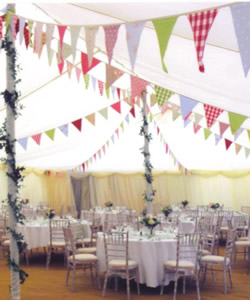 Backyard BBQ Relaxed Wedding/Reception- need help! : wedding yellow blue white bbq relaxed humor decor Marquee3