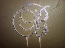 *** Bling Toppers. Single and 3N1 Toppers*** :  wedding bling topper Bwhite