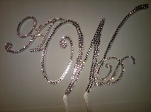 *** Bling Toppers. Single and 3N1 Toppers*** :  wedding bling topper Awd00