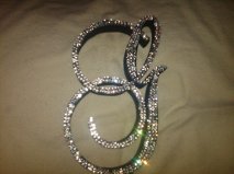 *** Bling Toppers. Single and 3N1 Toppers*** :  wedding bling topper BlackG18