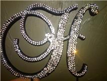 *** Bling Toppers. Single and 3N1 Toppers*** :  wedding bling topper Black Topper00