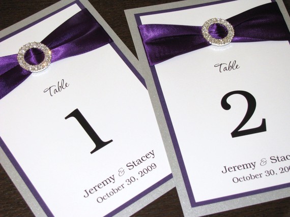 silver and purple wedding tables navy blue and candy apple green wedding