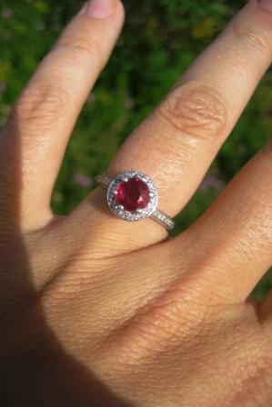 Ohhh Halo Ring Ladies!!! Show me yours! :) :  wedding ring halo Ring Hand