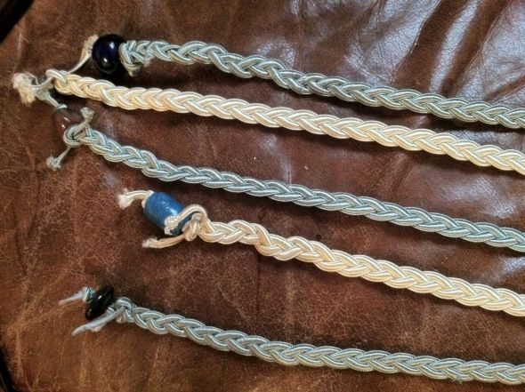 Hanfasting / Irish wedding :  wedding handfasting tartan cords irish celtic Handfastingcords1