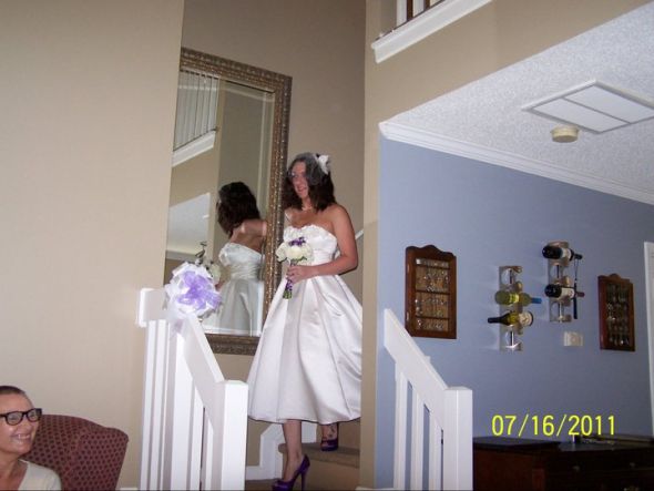 Some Famiy Pics from our Wedding (that was planned in 72 hours) :  wedding recap quick wedding navy wedding 02   Going Downstairs