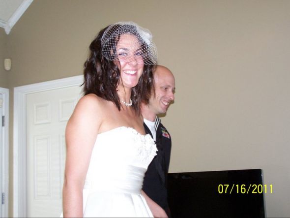 Some Famiy Pics from our Wedding (that was planned in 72 hours) : wedding recap quick wedding navy wedding 05 Walking Away From Vows