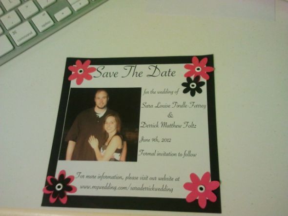 My DIY save the dates! I love them!!!