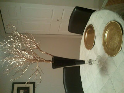 Gold Black and Ivory Wedding Decor FOR SALE wedding decor cake stand veil