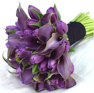 Show me your purple bouquets! :  wedding i Tulipandlillyboquet