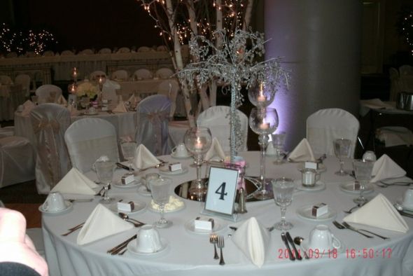 Crystal Wedding Trees for Centerpieces wedding white silver flowers 