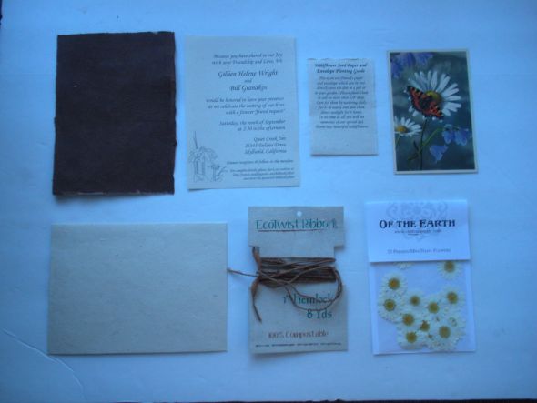 DIY Eco Friendly Seeded Paper Wedding Invitations with Vintage 