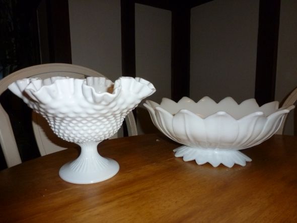 MIlk Glass :  wedding milk glass vases white ivory flowers diy reception P1000347 Milk Glass Collection For SALE!!!! 42 Pieces :  wedding milk glass vase milkglass reception decor white flowers diy centerpiece P1000347 