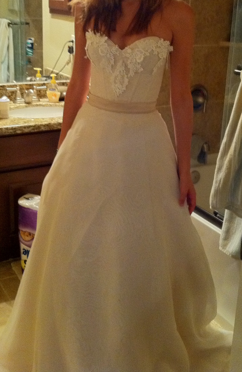 WOW mom made my dress and I LOVE it :) :  wedding dress made diy Image 3