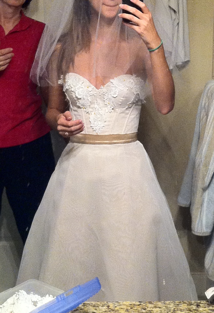 WOW mom made my dress and I LOVE it :) :  wedding dress made diy Image 4
