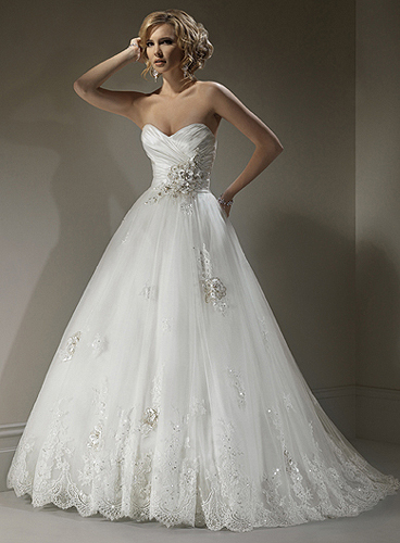 Wedding Dress Dilemma!   Paloma Blanca #3609 or Priscilla of Boston Maeve? :  wedding dress advice sweetheart maeve priscilla of boston paloma blanca pick up J1419