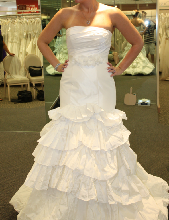 Anyone else pick a wedding dress similar to your prom dress? Post pics! : wedding prom dress wedding pics For The Knot3