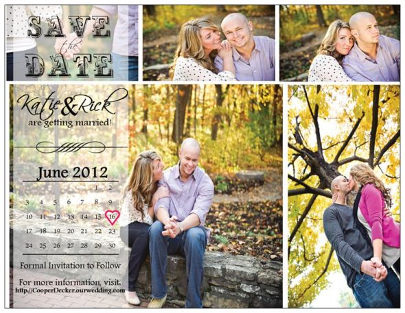 My Vistaprint Postcard Save the Dates!!
