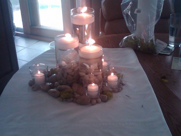 wedding centerpieces with candles