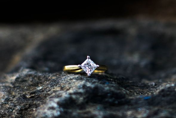 Show me your Princess Cut E-Rings 1 ct. or smaller!! :  wedding Engagement 42 1189971955 O