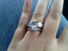 Show me your Man's ring! :  wedding wedding band fiance groom Ourrings