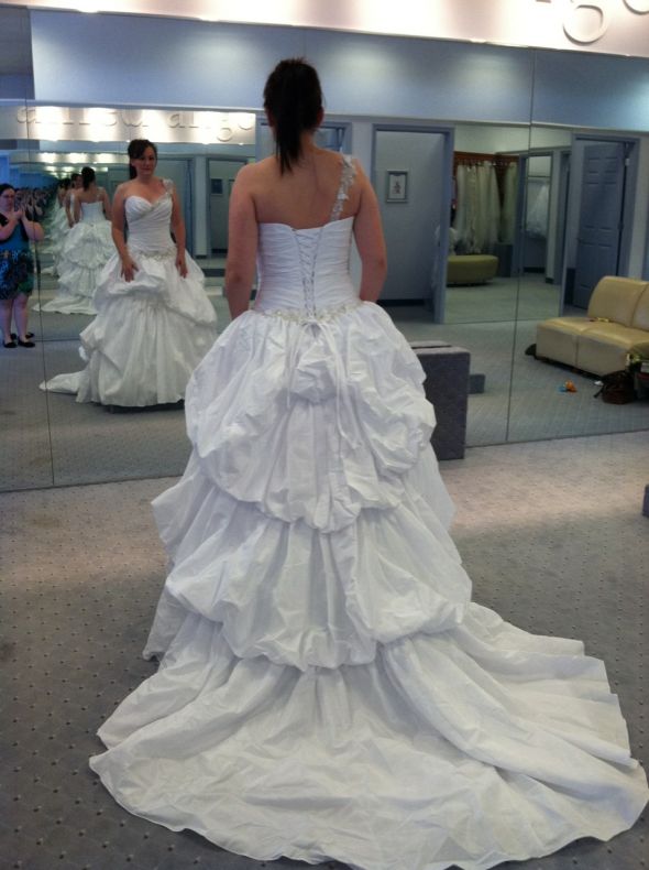 Any Alfred Angelo Brides? :  wedding alfred angelo bride bridal dress My Dress   Back