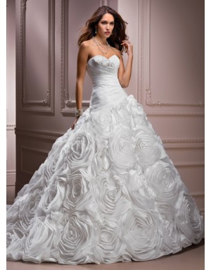 Can you help ID this dress or share something similar? : wedding bridget 12503 1 rose flower wedding dress gown Elodie