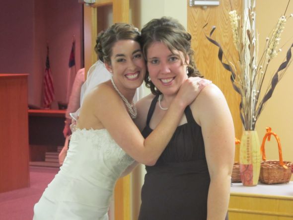I get to watch my BFF get married today!!! :  wedding 036