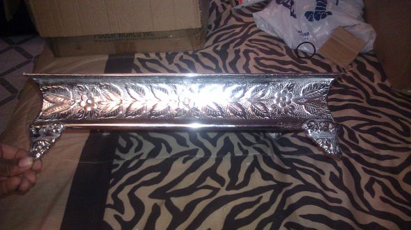 cake stand, cake banding, fancy Bling out B cake topper!!! : wedding silver cake IMAG0145