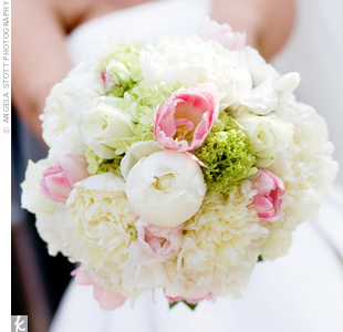 Flowerspiration! : wedding Peonies Pink White Green
