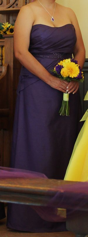 Davids Bridal LAPIS F13565 Size 12 for Sale :  wedding davids bridal 1 lapis f13565 bridesmaid purple bridesmaids Bridesmaids